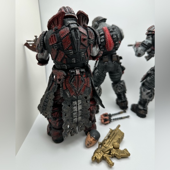 Gears of War 2 Figurine Set Marcus Fenix Theron Disguise Locust Sapper & Sniper - Picture 4 of 5